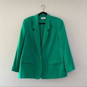 Green vintage blazer